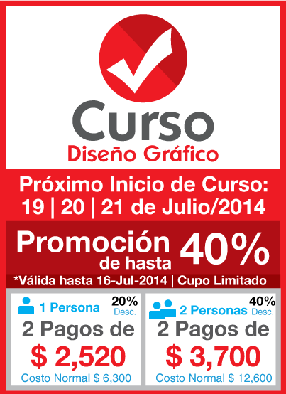 Promocion Curso Diseño Grafico